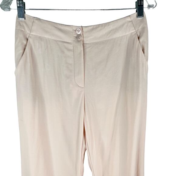 Vintage Louis Feraud Womens 2 Piece Suit Pantsuit Peach Pockets F36 XS US4 - Picture 14 of 15